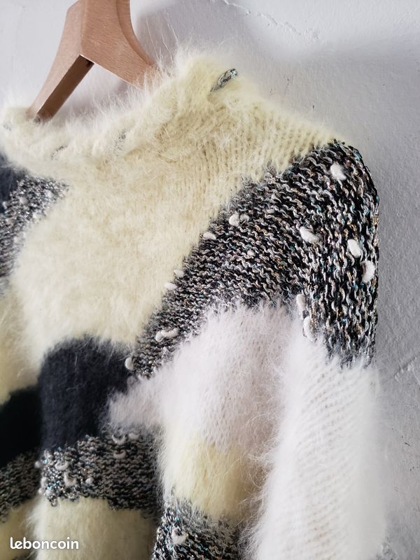 Pull taille S pull angora chaud anny blatt laine Vêtements