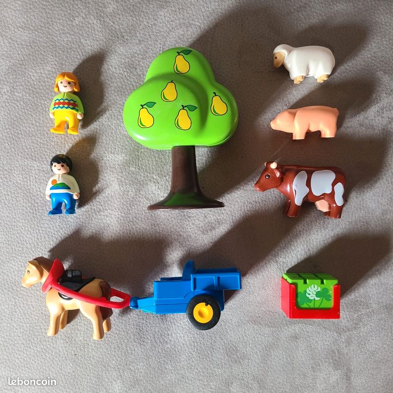 Playmobil 123 coffret charrette, animaux 6620 (image 2)