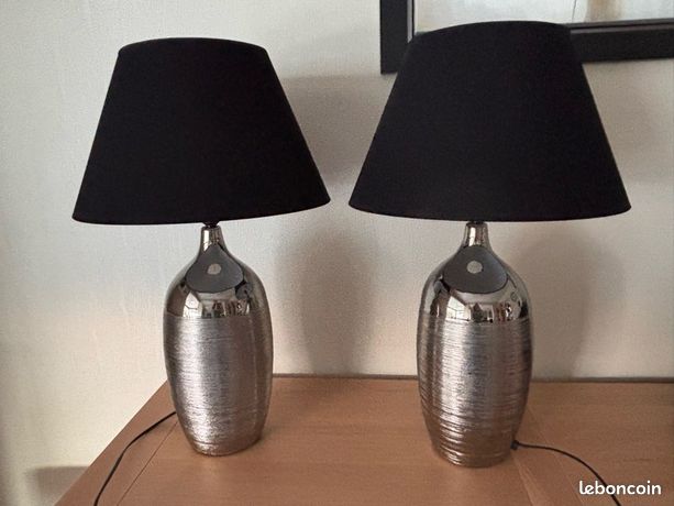 Lampe à Poser Le Labo Design – Bubble – Inox Argenté – Ampoule Incluse – Neuf à Monter