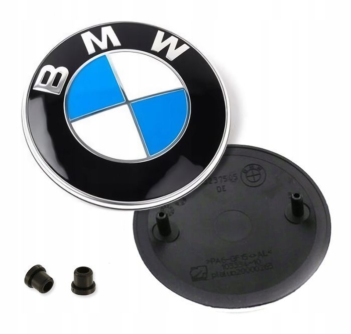 2 Pièces Fibre de carbone Emblème Logo Sigle BMW Capot / Coffre