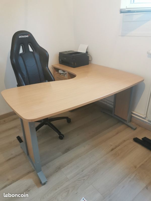 Bureau d'angle avec caisson (image 1)