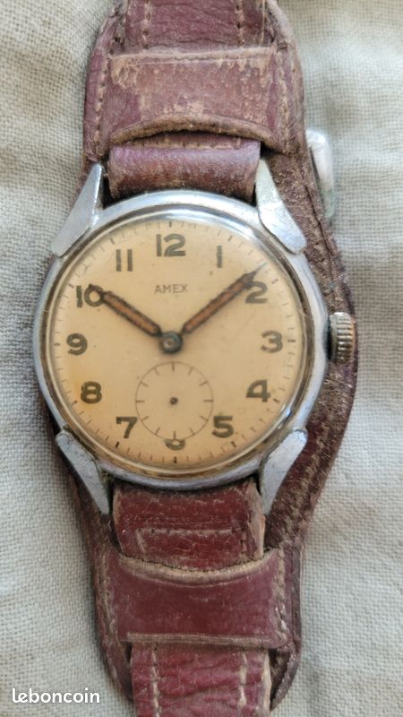 Montre militaire années 1940 marque amex (image 2)