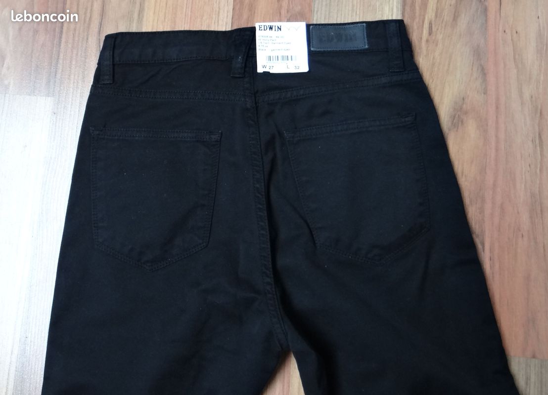 Jeans neuf noir EDWIN W27 L32 (36) (image 2)