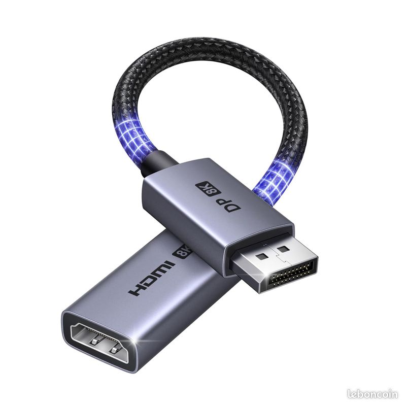 Adaptateur PC TV écran Adaptateur DisplayPort Vers HDMI UGREEN - 4K 30Hz - Lot De 2 - Compatible PC, TV, Projecteur Accessoire PC TV