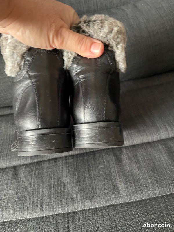 Paire de bottines noires San Marina 37 val2 (image 4)