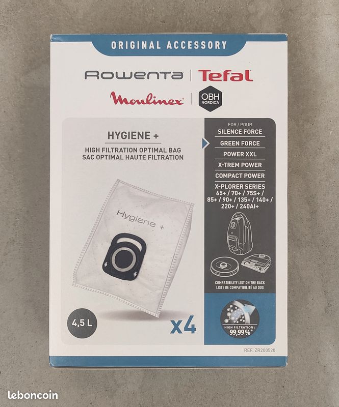 Hygiène Sac Aspirateur Zr200520 Sacs Aspirateur Hygiene+ ZR200520