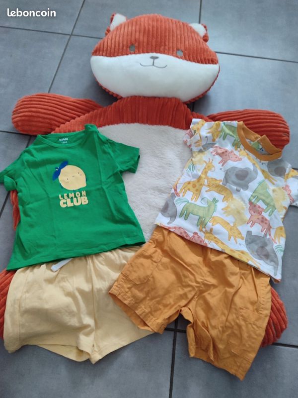 Ensemble été et Short 18 mois garçon (image 1)