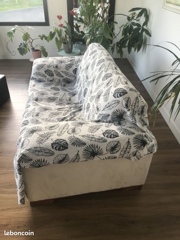 Canapé fauteuil beige (image 4)