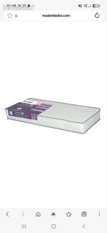Lit bébé + matelas (image 2)