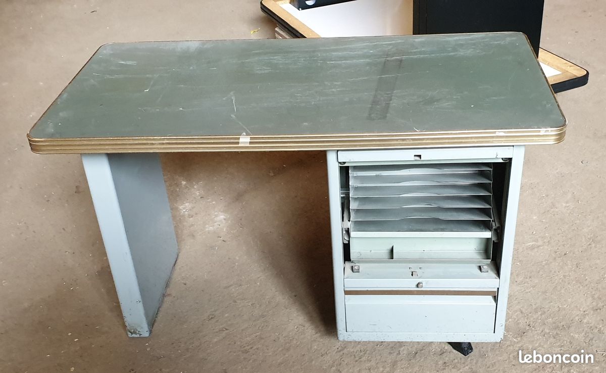 Petit bureau vintage metal (image 2)