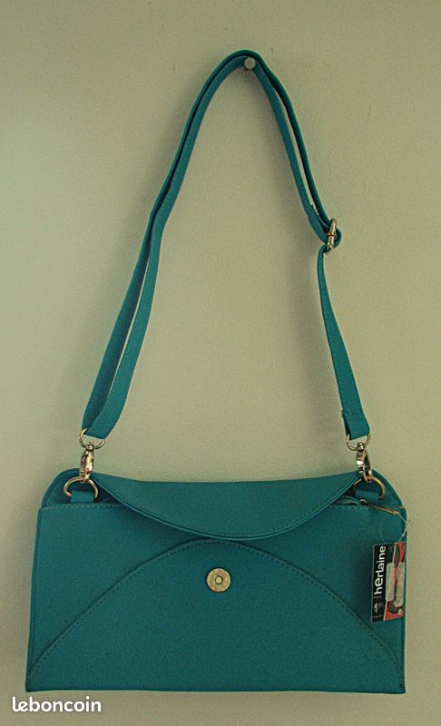 Zut vendu! Sac vintage cuir femme GIRLY ROSE, ROUGE, TURQUOISE