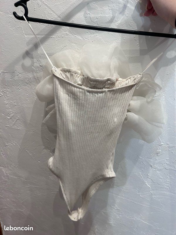 Body, festif, blanc, Zara (image 2)