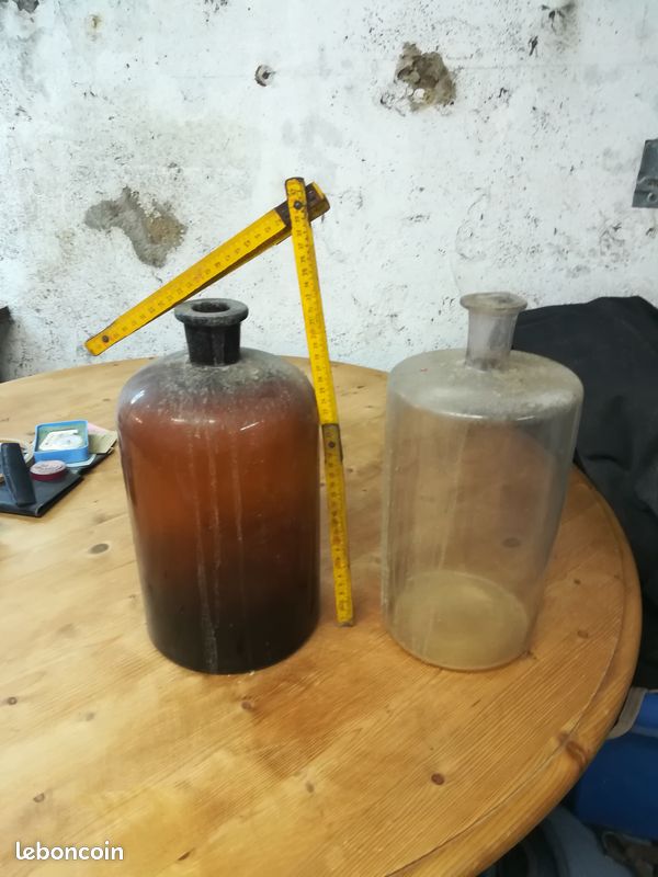 Deux bouteilles verres grand format (image 2)