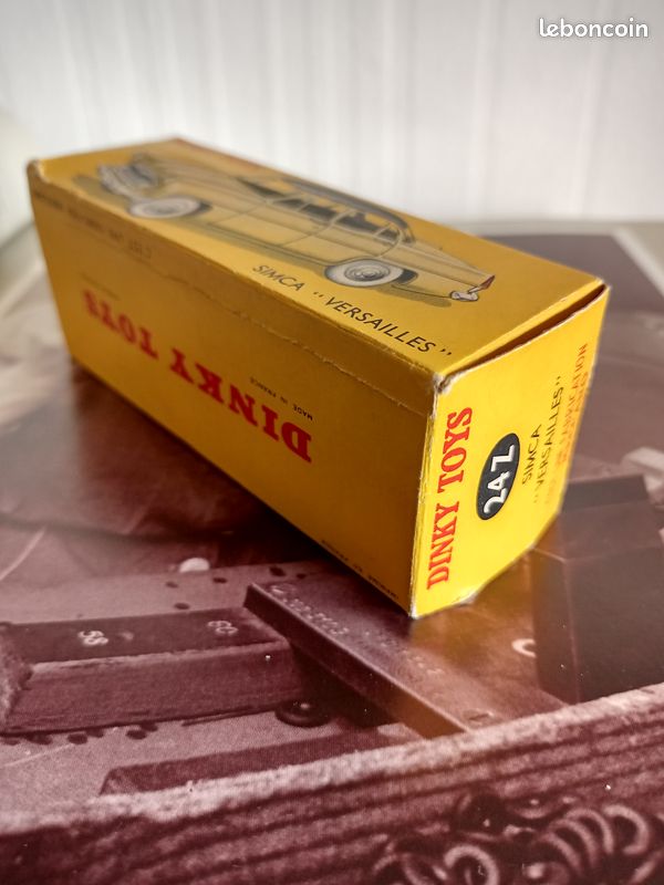 Boîte Vide Dinky Toys – Simca Versailles, Emballage D'origine Vintage