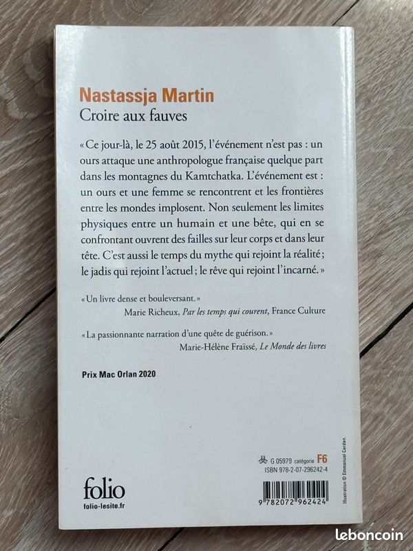 Livre CROIRE AUX FAUVES Histoire vraie (image 2)