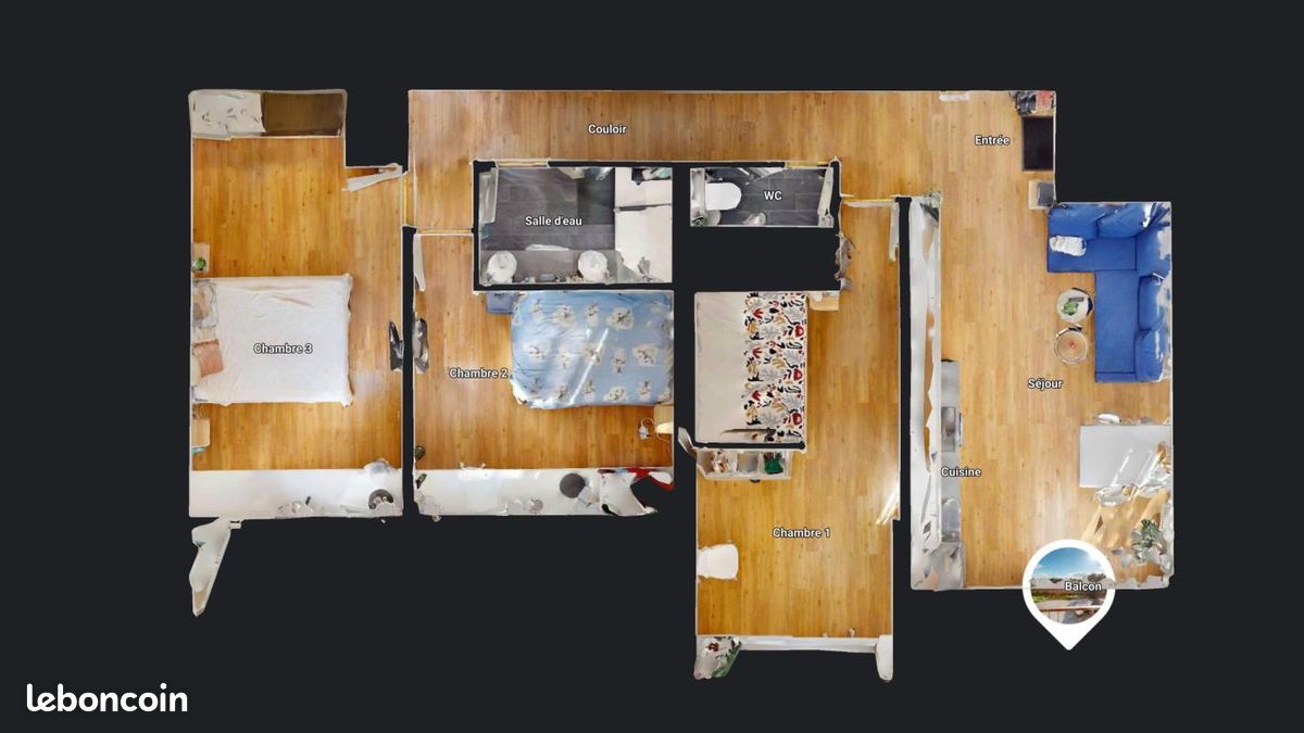 Chambre 4 pièces 74 m² (image 17)