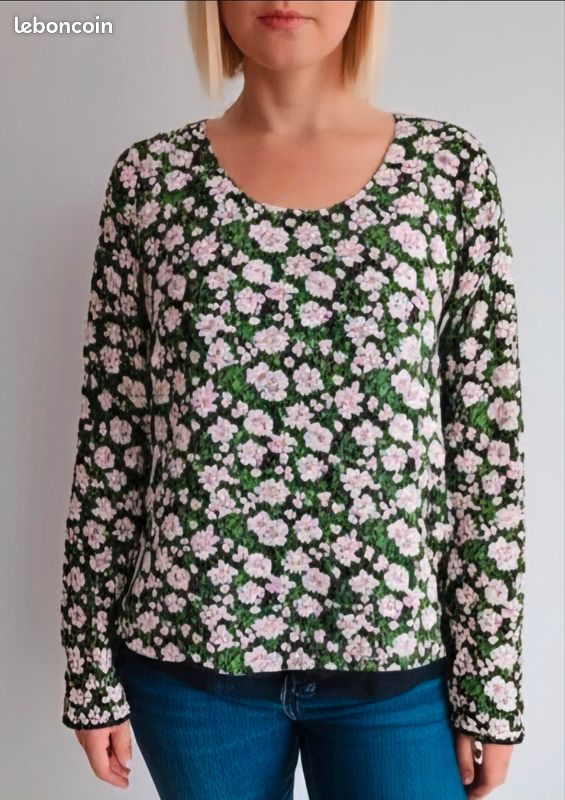 Robe fleurie EDC, 36, vintage comme neuve (Neuf (Voir description)) à