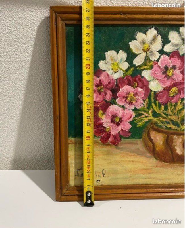 Tableau signé « Bouquet de fleurs » (image 1)