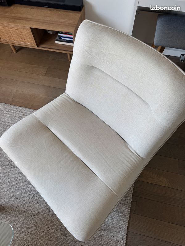 Fauteuil tissu pur lin, Helma Ampm (image 2)