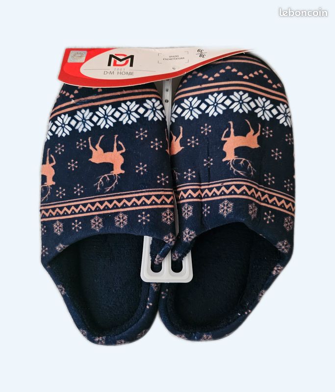 Chaussons femme pointure 38/39 neufs "DM Confort" (image 1)