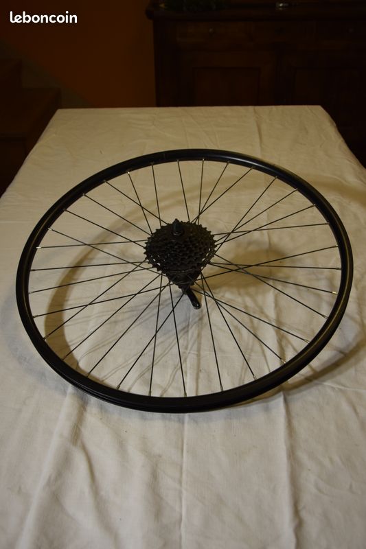 Roue VTT 26x1,75 559-19c avec cassette 8v pour freins à disques (image 1)