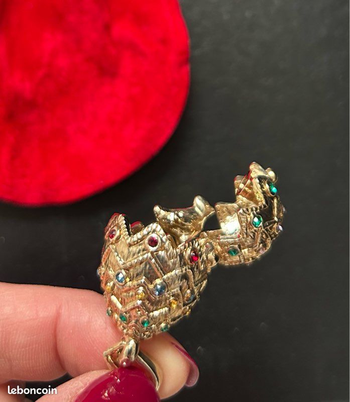Oeuf Pendentif décoré perles - Les Merveilles de Russie