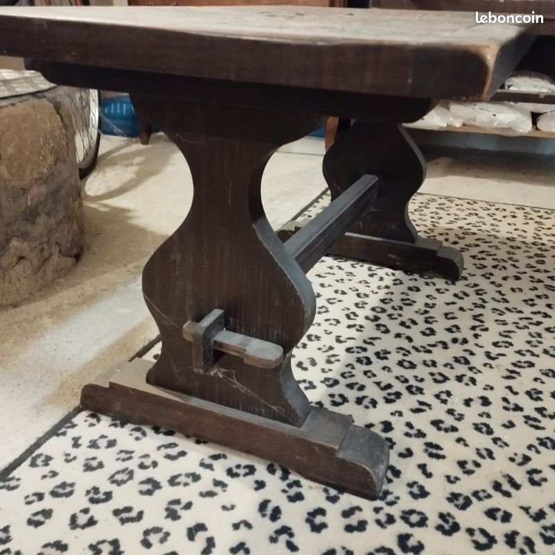 Table basse bois et carreaux (image 2)