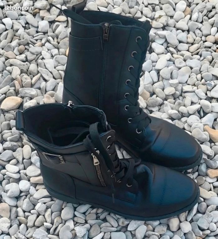 Bottines simili cuir taille 38 (image 5)