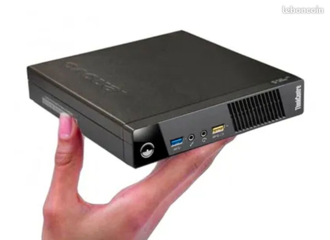 Ultra Mini PC Lenovo M72e Tiny USFF i3-2120T RAM 8Go SSD 120Go Windows... pas cher