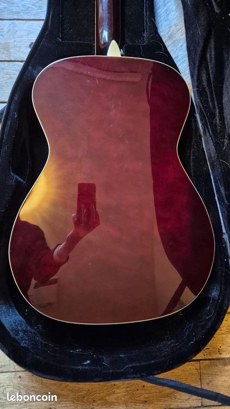 Guitare acoustique Aria AF 20 3/4 + étui + sangles (image 4)