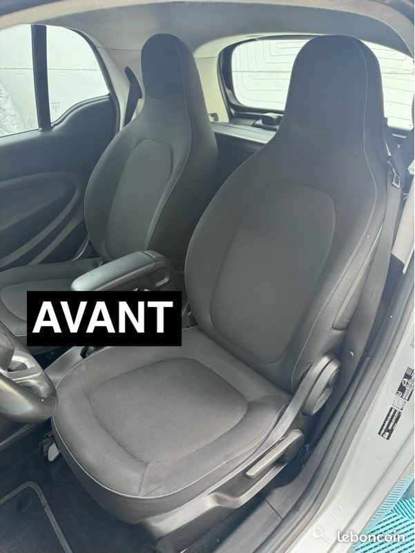 Housses De Sièges Avant Smart Fortwo W450 W451 W453 Rebeca Shop - Lot De 2 Noir/Fuchsia Avec Logo