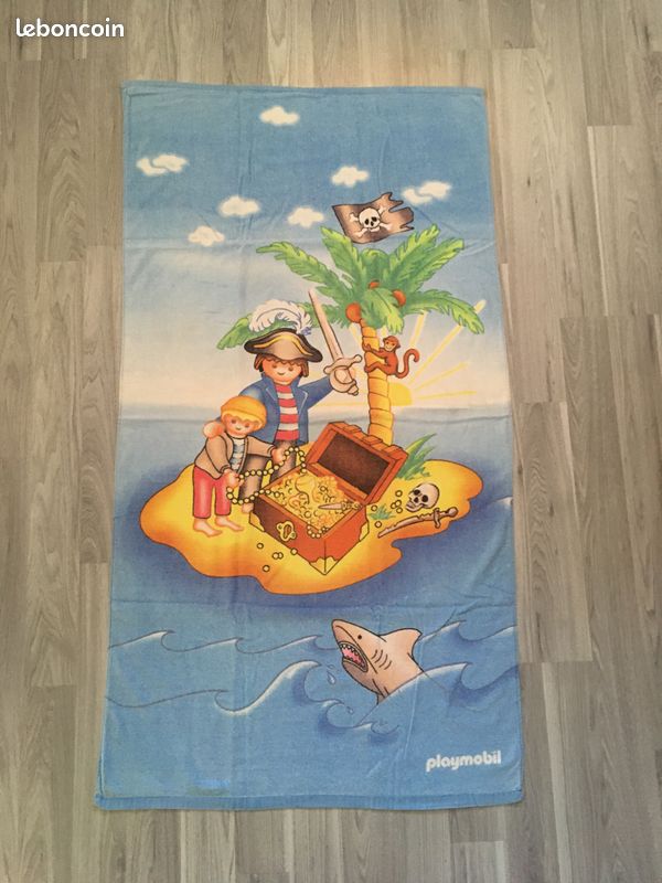 Drapeau Publicitaire Playmobil – 195 X 50 Cm, Tissu, Thème Western, Occasion