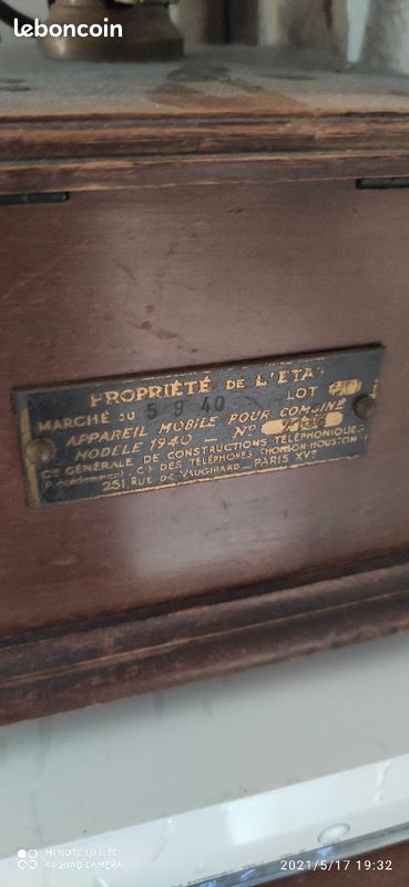 Téléphone vintage 1940 (image 2)
