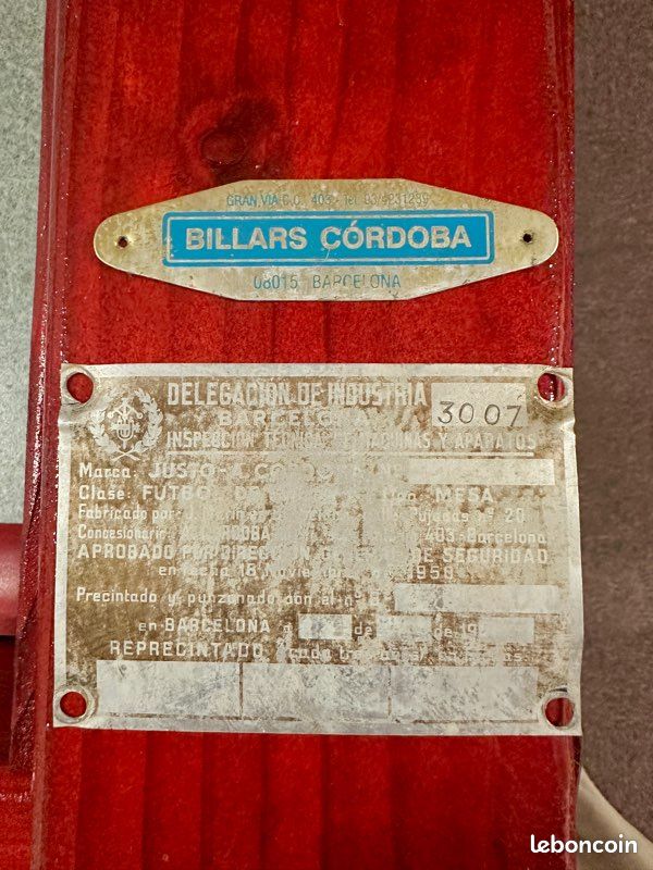 Baby-foot BILLARS CÓRDOBA authentique – Années 60 – Rare en France 🇪🇸 (image 7)