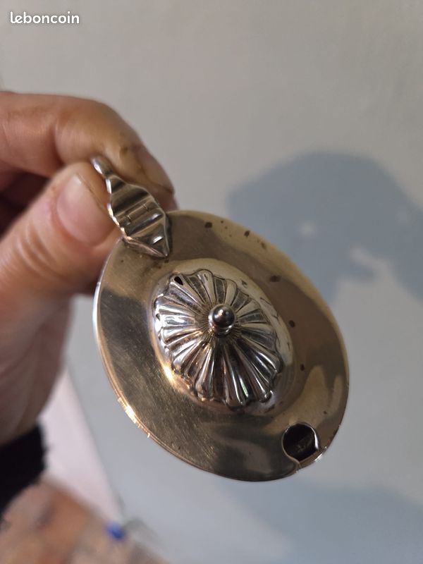 Moutardier ancien en argent sterling – Birmingham, début XXe siècle (image 5)