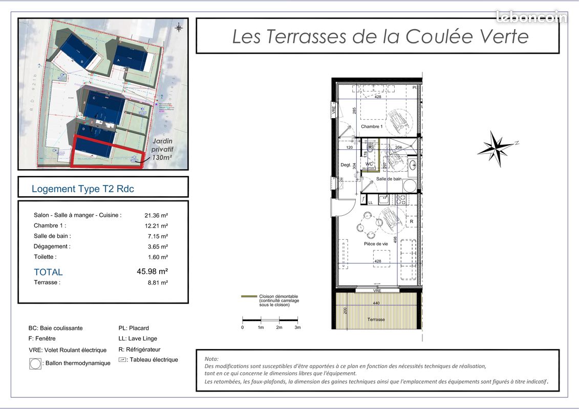 Appartement 2 pièces 46 m² · à Argelès-Gazost · 46 m² · 185 000 €