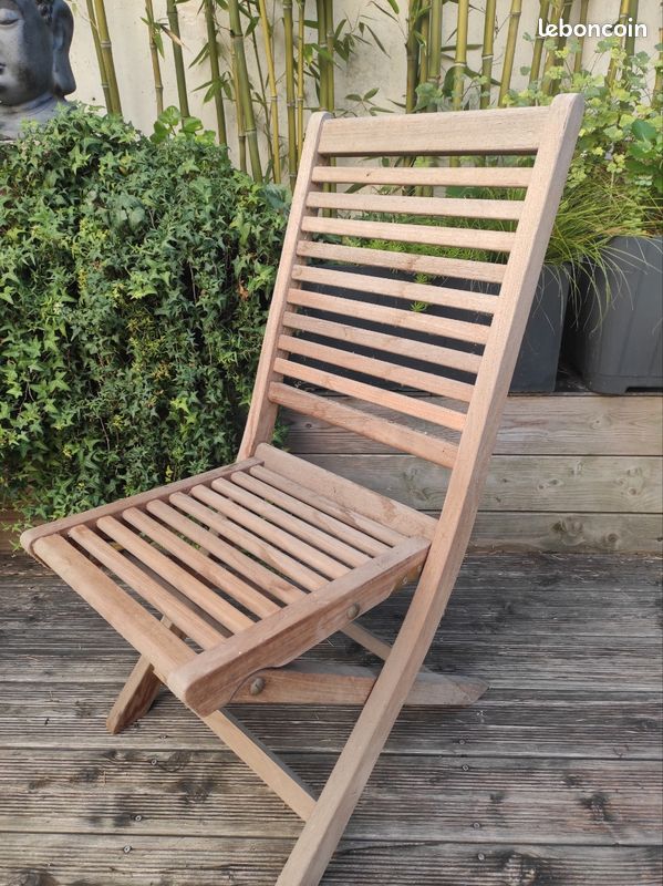 Chaises et fauteuils en teck massif (image 3)