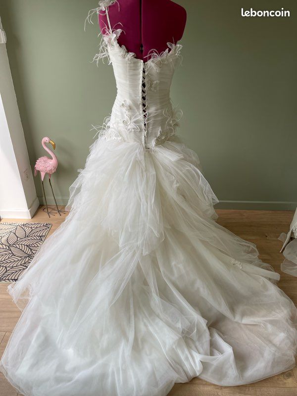 Femme Mince Robe MariÃ©de Petite Taille Robe Asymétrique Robe De