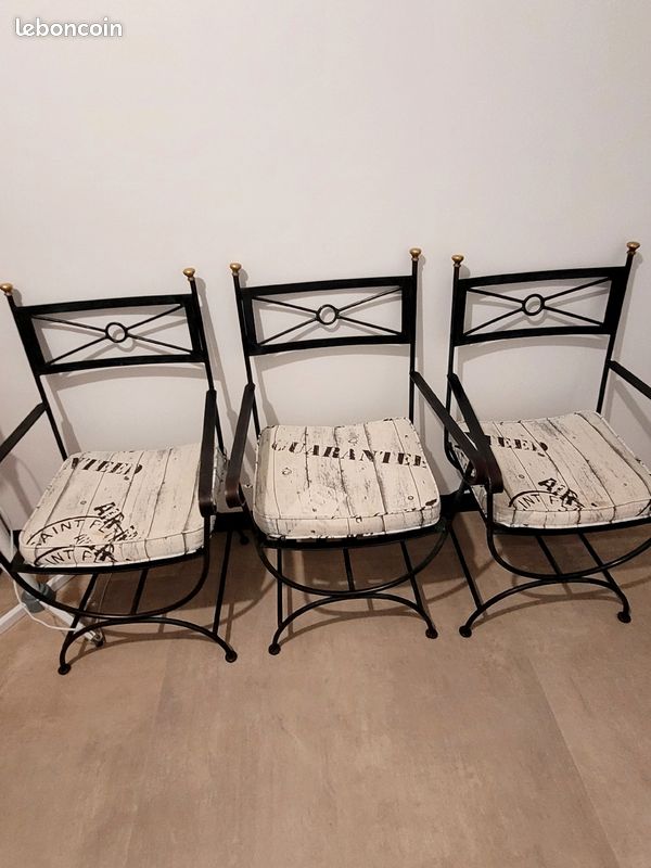 Fauteuil en fer forge (image 3)