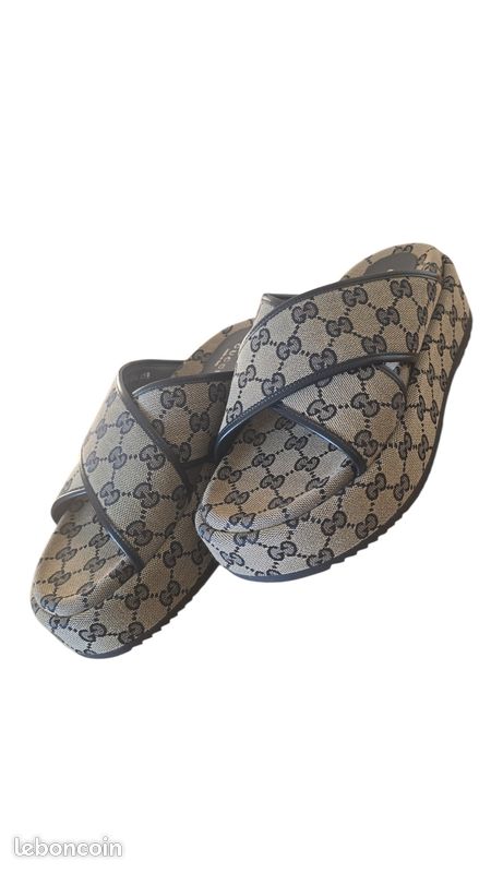 Gucci – Mules à logo GG – Taille 39,5 (image 1)