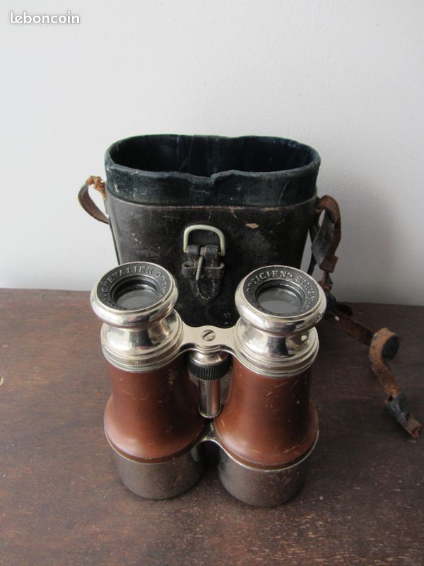 Paire de jumelles M3 US 6 x 30 Westinchouse 1942 avec etui cuir ref 80