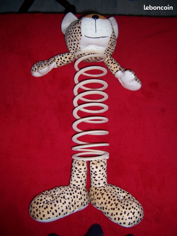 Peluche leopard ressort (image 1)