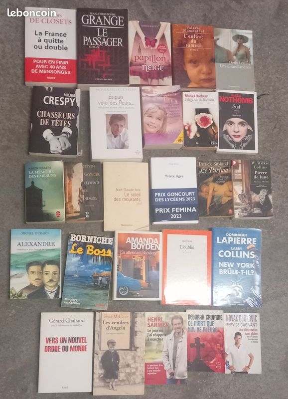 Livres lot de 30livres et plus 10euros (image 1)