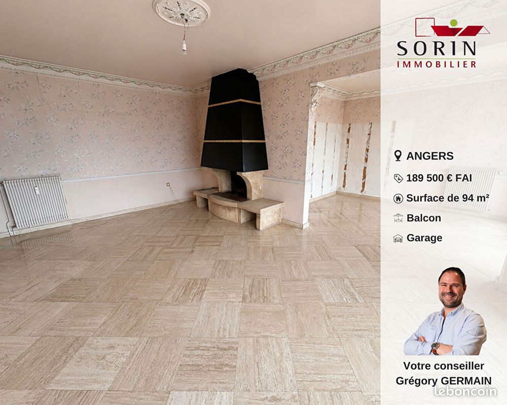 Appartement 4 pièces 94 m² · à Angers · 94 m² · 189 500 €