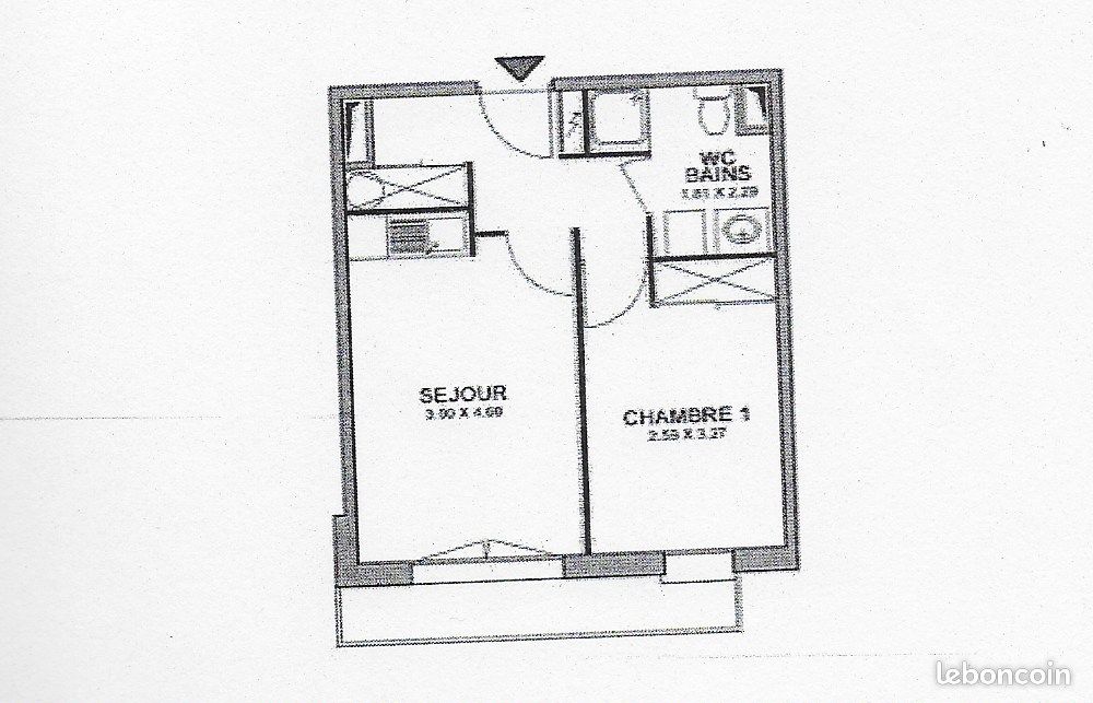 Appartement 2 pièces 37 m² · au Havre · 37 m² · 565 €/mois