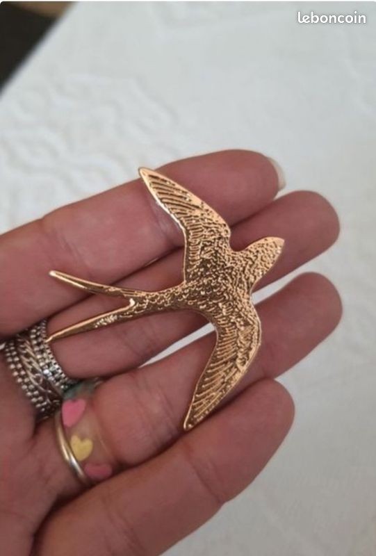 ✨ Broche Hirondelle Vintage rétro (image 2)