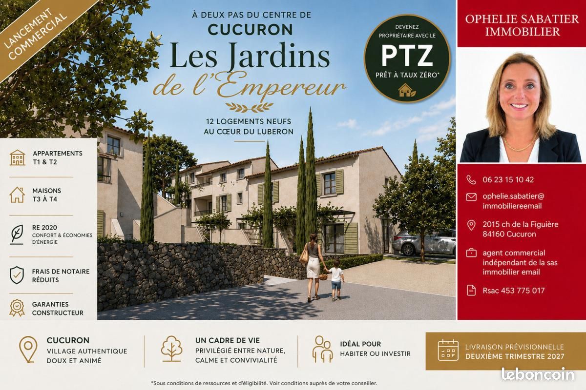 Maison 3 pièces 63 m² · à Cucuron · 63 m² · 282 000 €