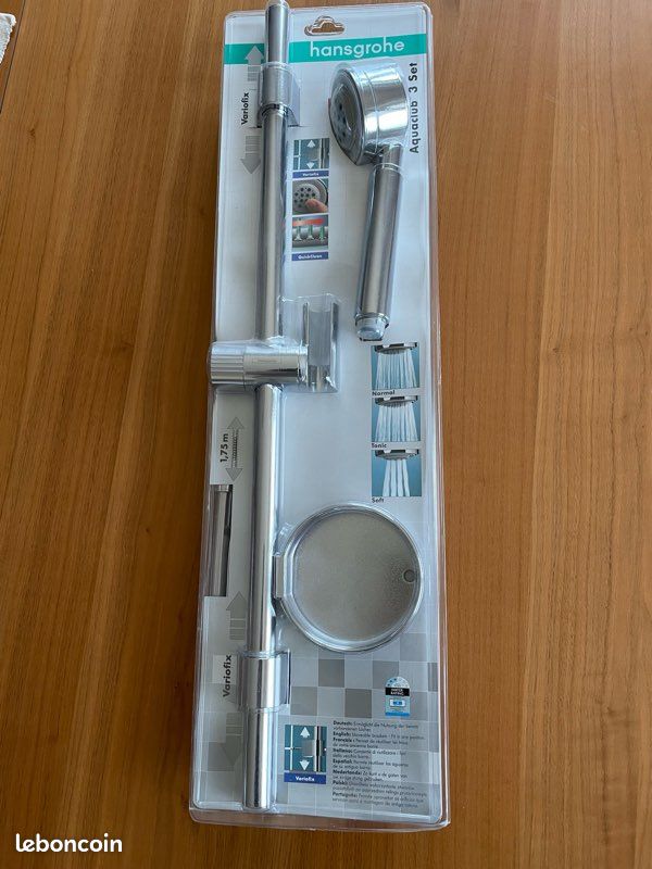 HANSGROHE Set de douche AQUACLUB 3 set NEUF sous blister (image 1)
