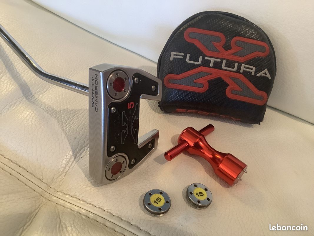 Putter Scotty Cameron FUTURA X5 34 pouces avec couvre