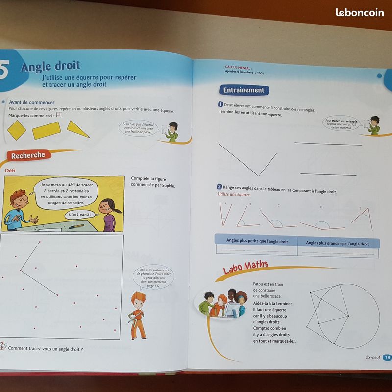MATHS - CE2 - FICHIER + CAHIER de GEOMETRIE - La tribu des maths (image 7)